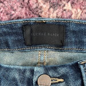 Buckle Black  Boot Cut Jeans